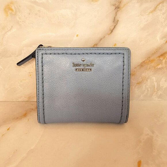 kate spade Handbags - Kate Spade Blue Leather Wallet